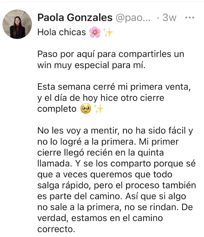Testimonio Paola Gonzales