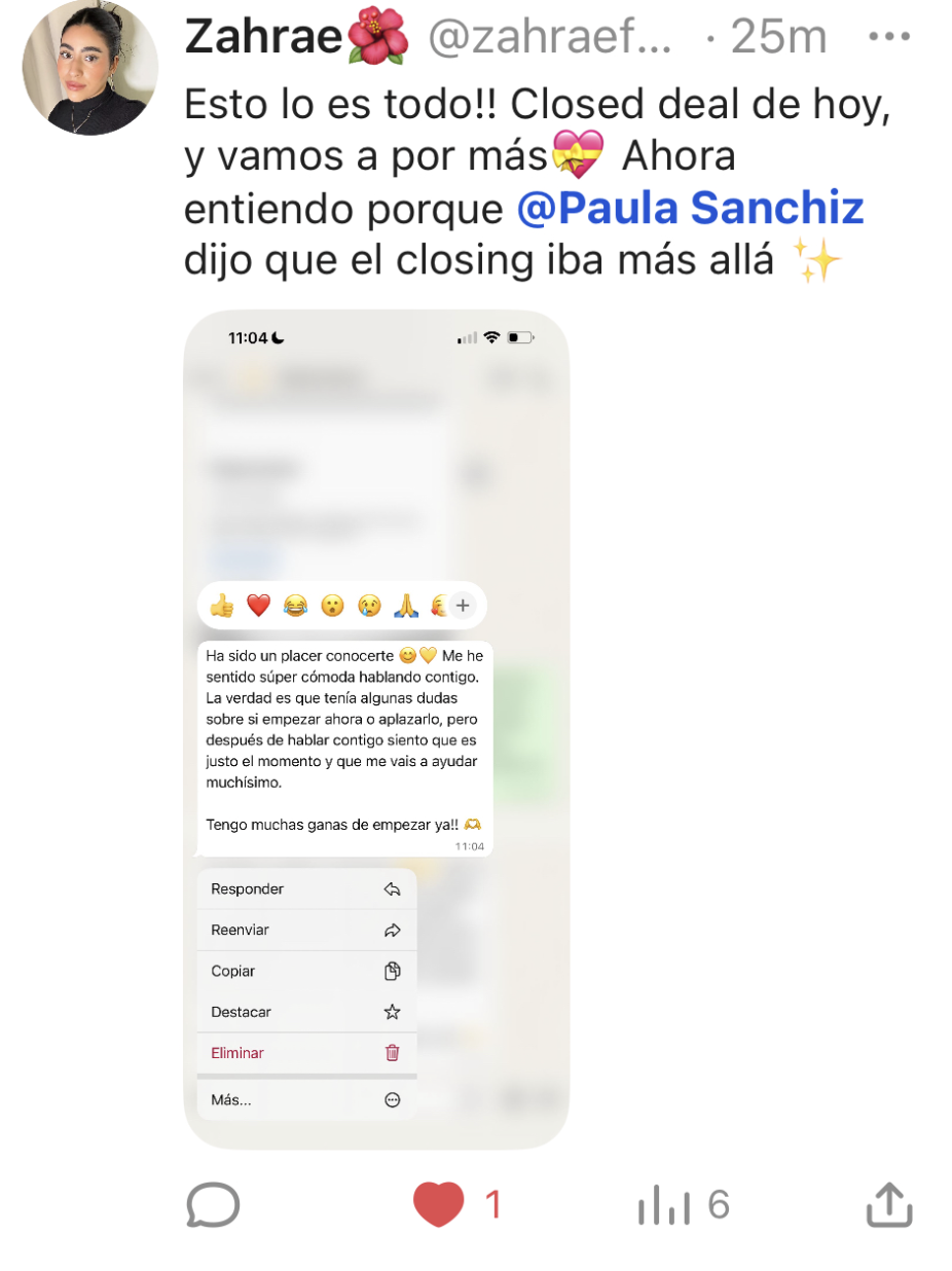 Testimonio Zahrae